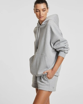 Textured Weave Design 3 X 4 OH G HOODIE GREY MARL