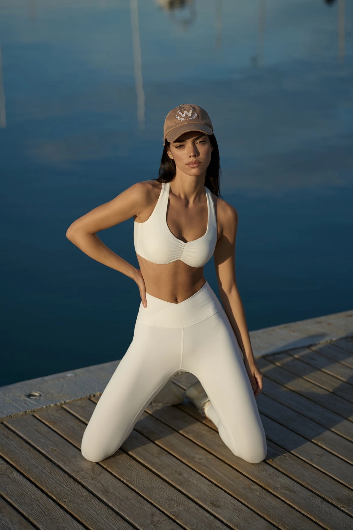 thermal fabric WISKII Ruched Sports Bra
