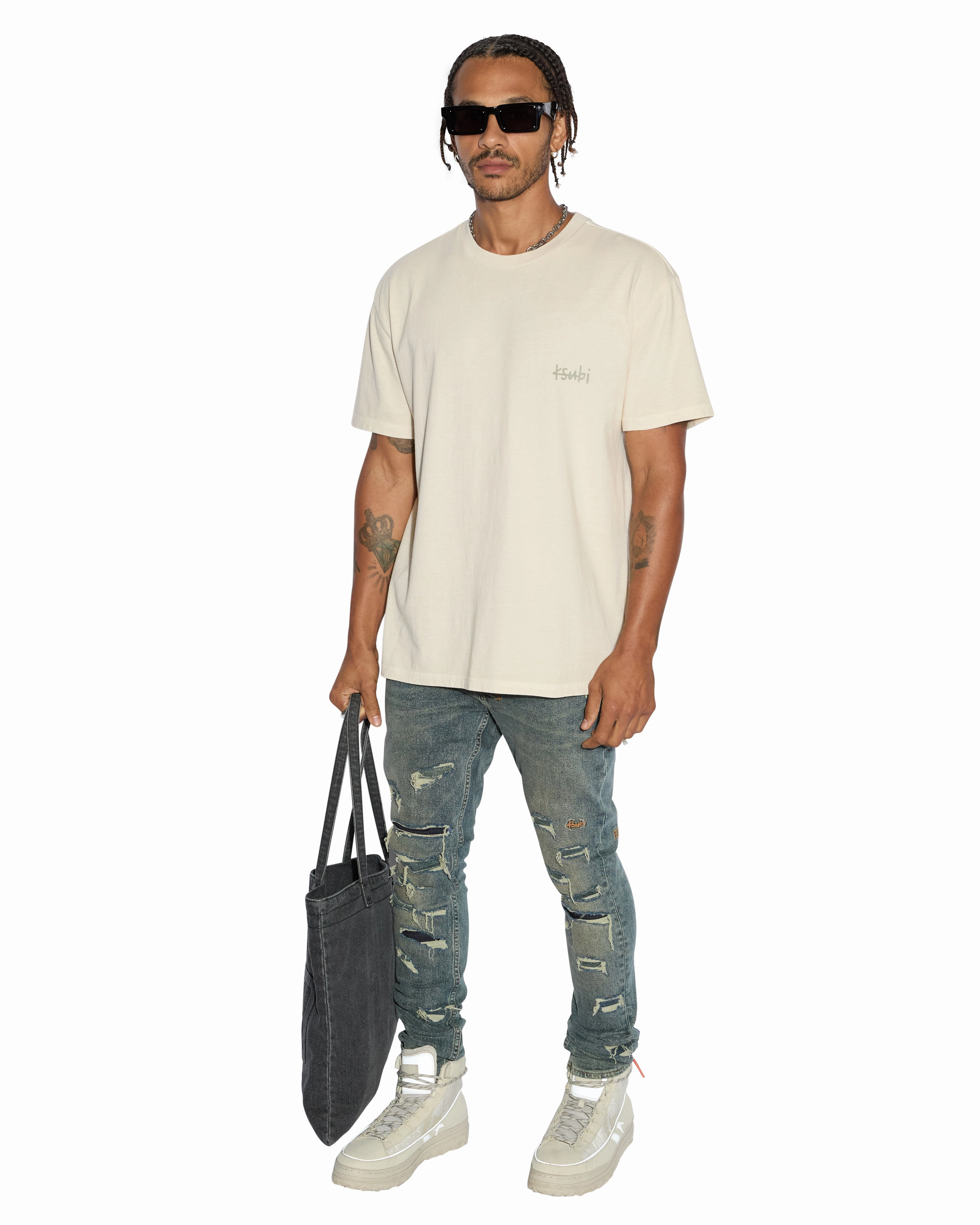 Comfy Essentials Wear ALL DAY BIGGIE SS TEE DESERT