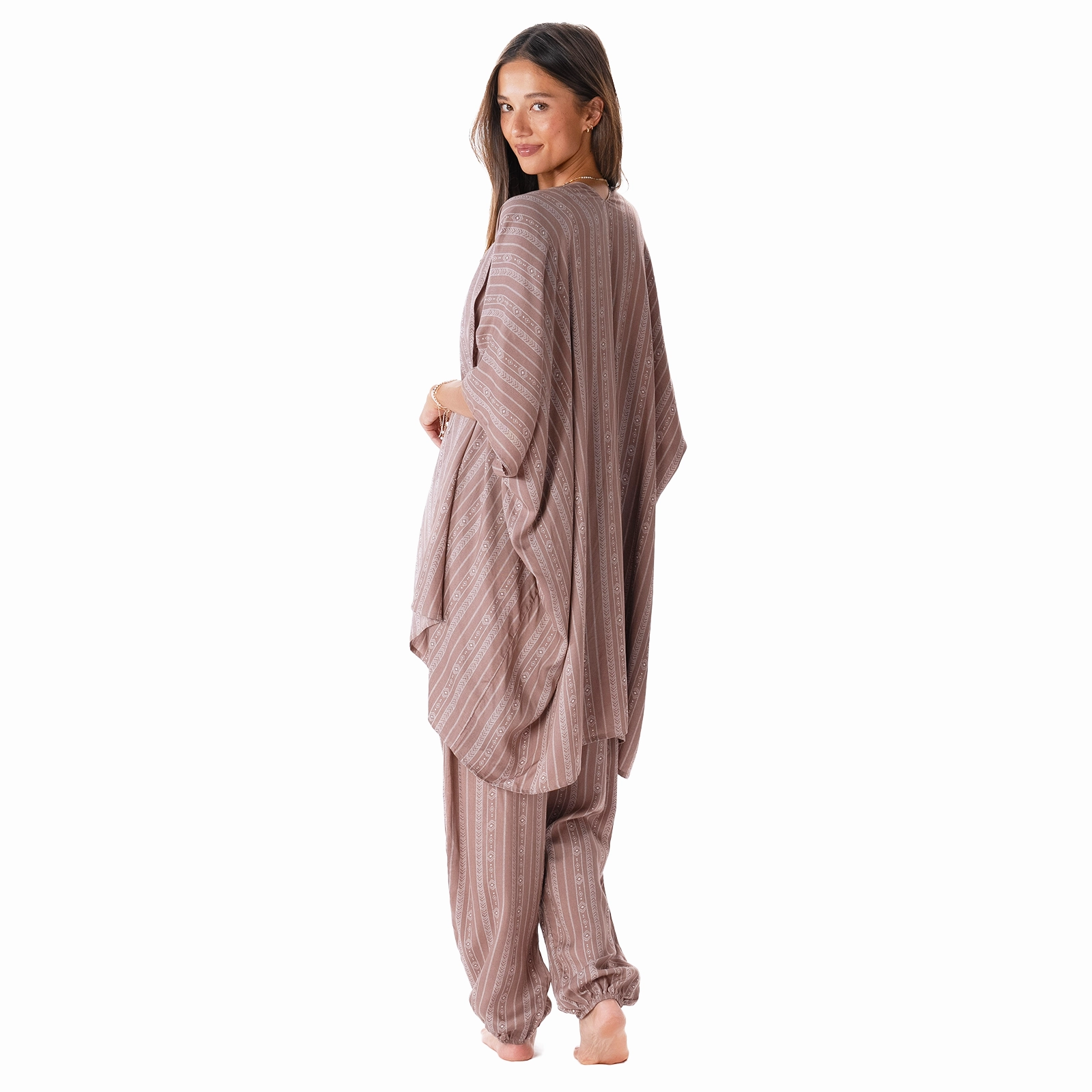 Yao Tribal Print Lounge Set Durable Comfort Seasonal Wear