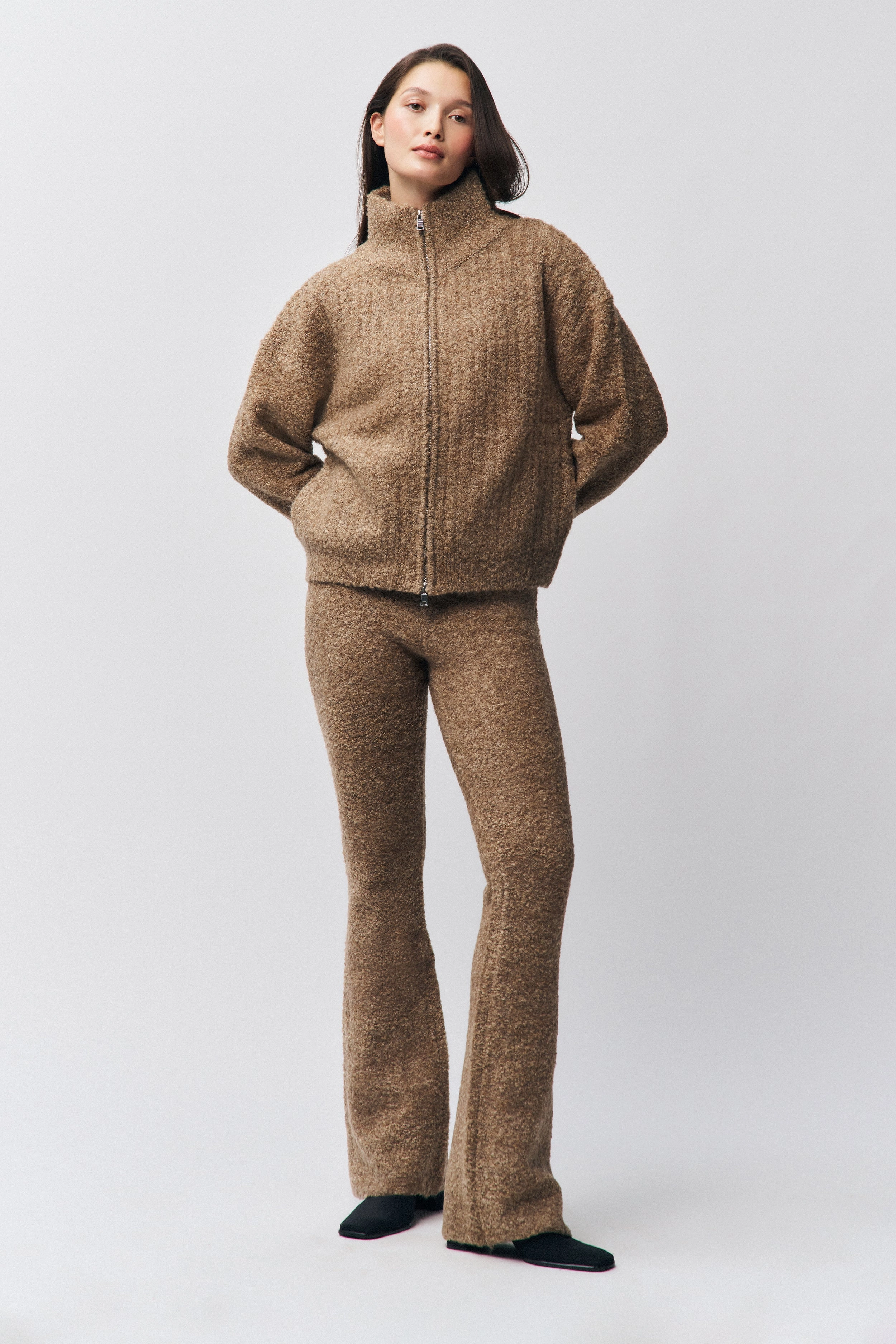 Sleek Fit Unstructured Silhouette Mila Zip Up