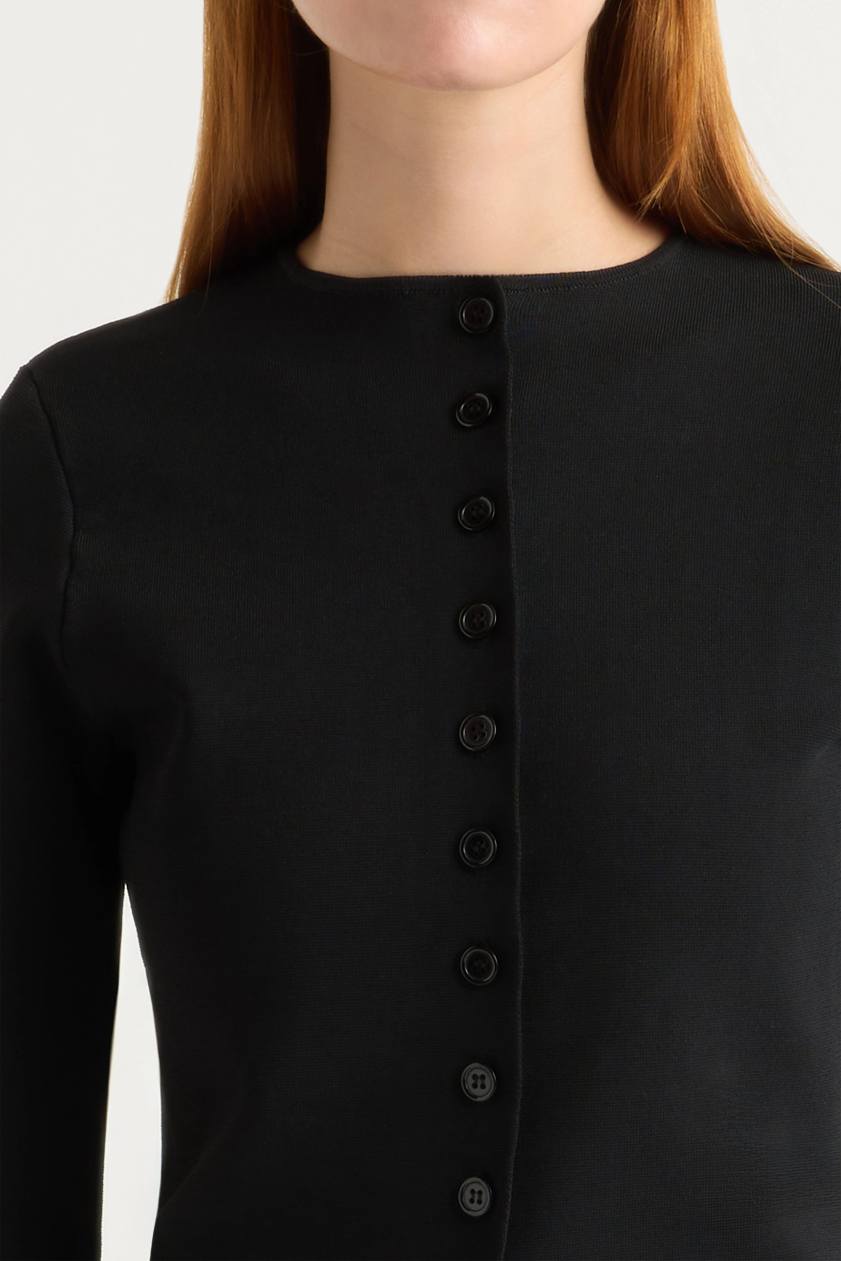 Chilly Weather Knit Charla Button Crew-Neck Sweater