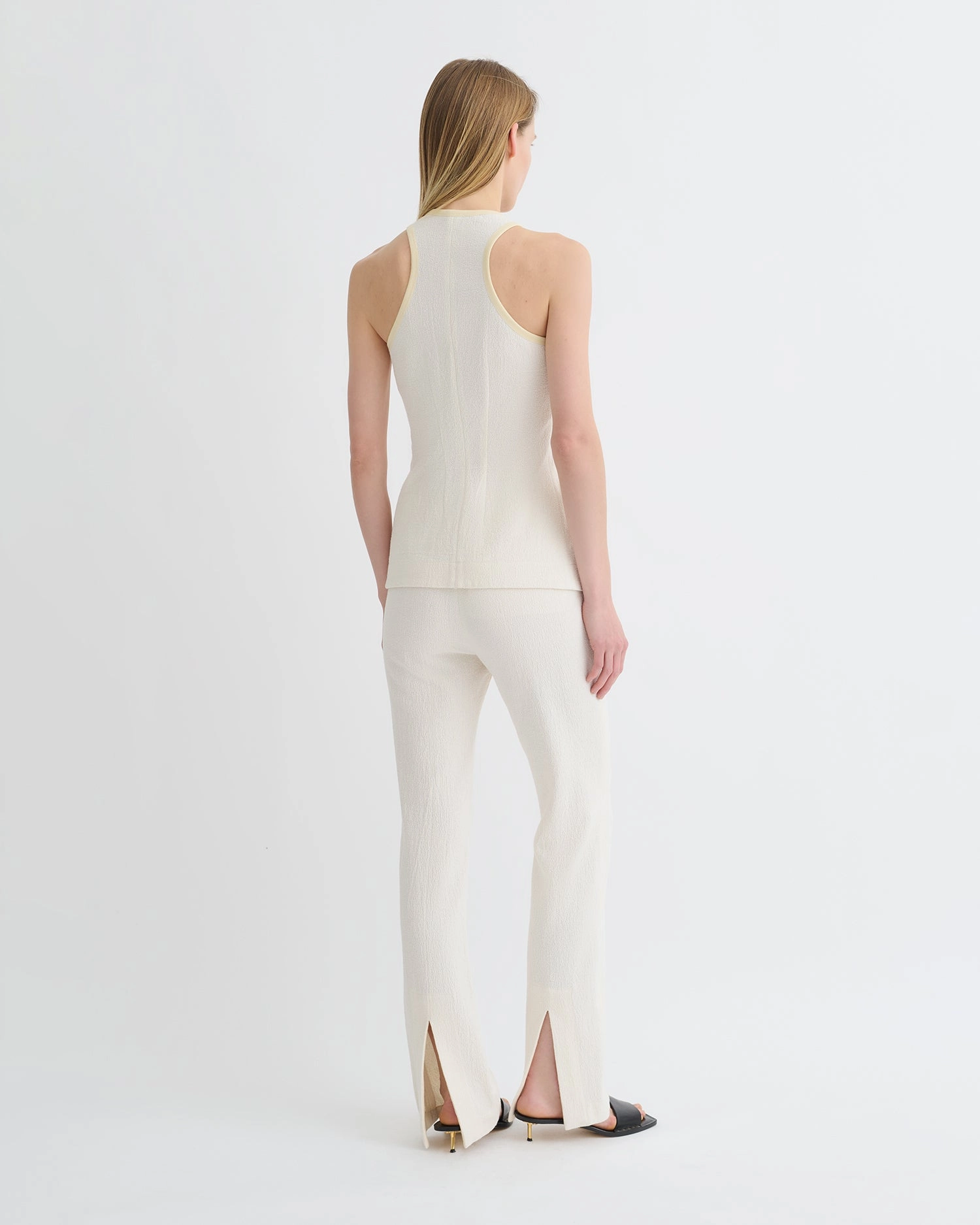 Arne - Crepe Top - Creme Sun Protective Fabric