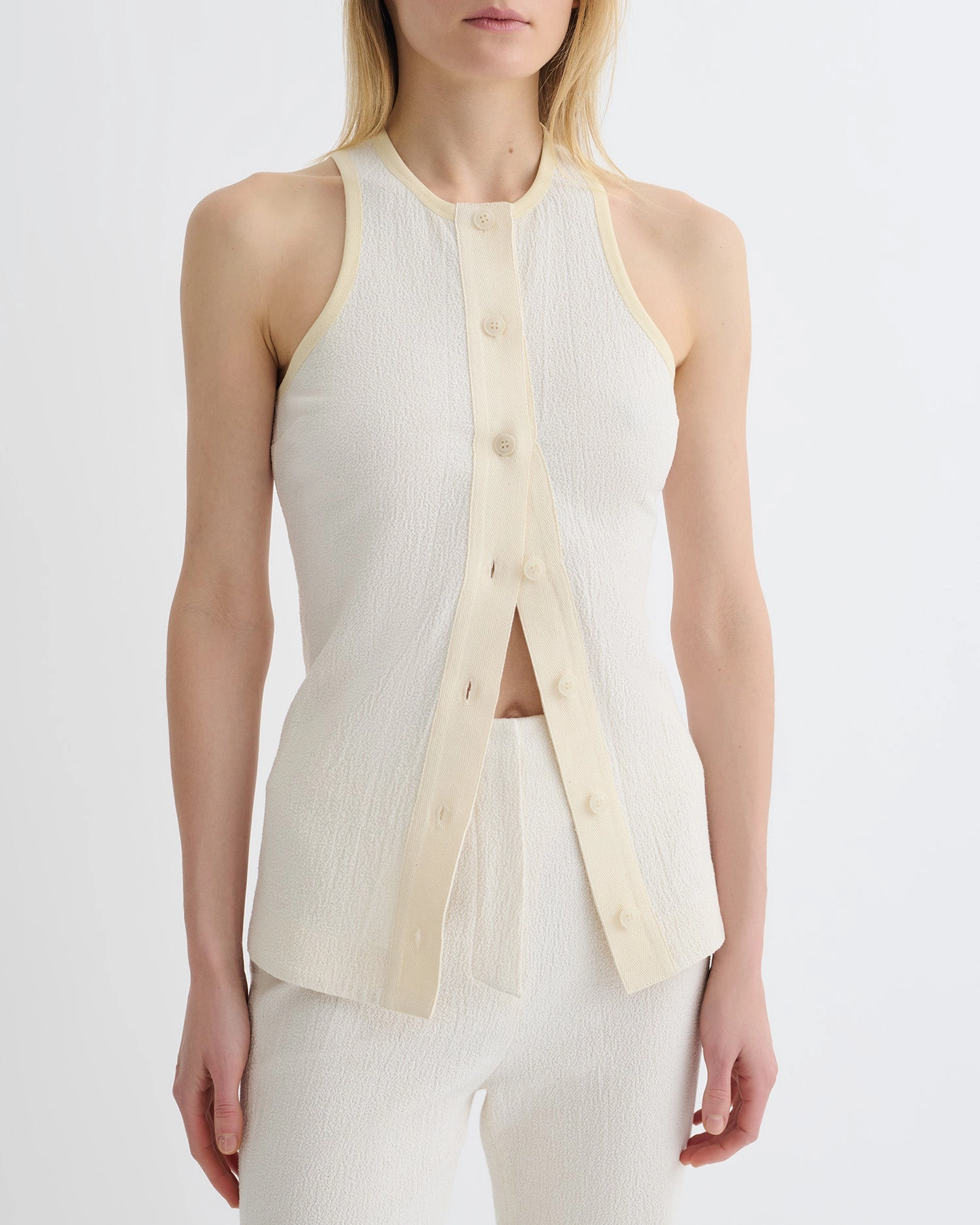 Arne - Crepe Top - Creme Eco Conscious Dye Process LongLastingDurability