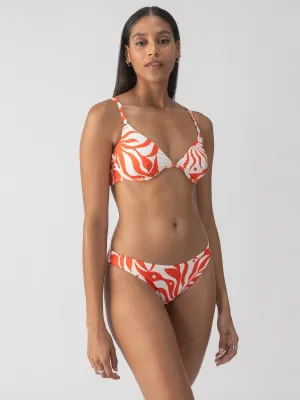Stretchable Blend Four Way Stretch Material Sol Searcher Underwire Bikini top White Sand