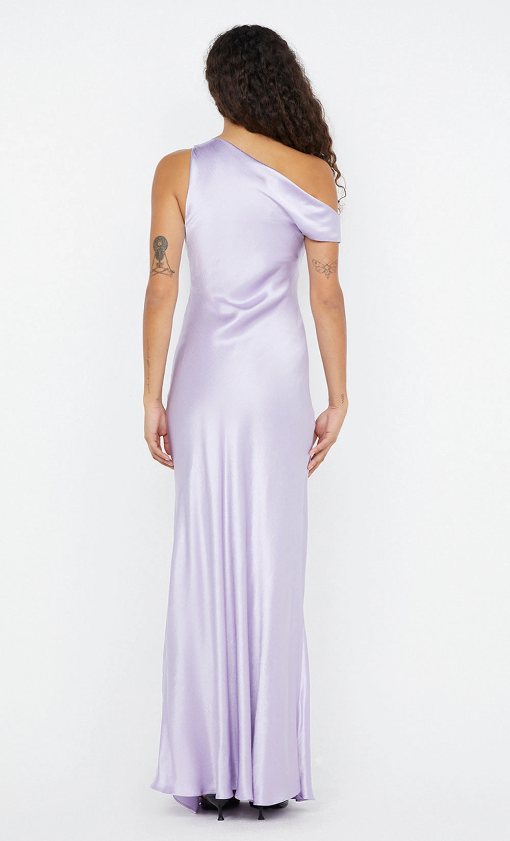 SOL ASYM DRESS - LILAC Bold Statement Halter-Neck