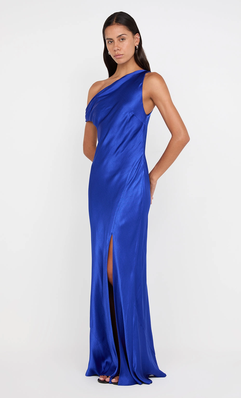 SOL ASYM DRESS - MEDITERRANEAN BLUE Airy Movement Relaxed and Effortless