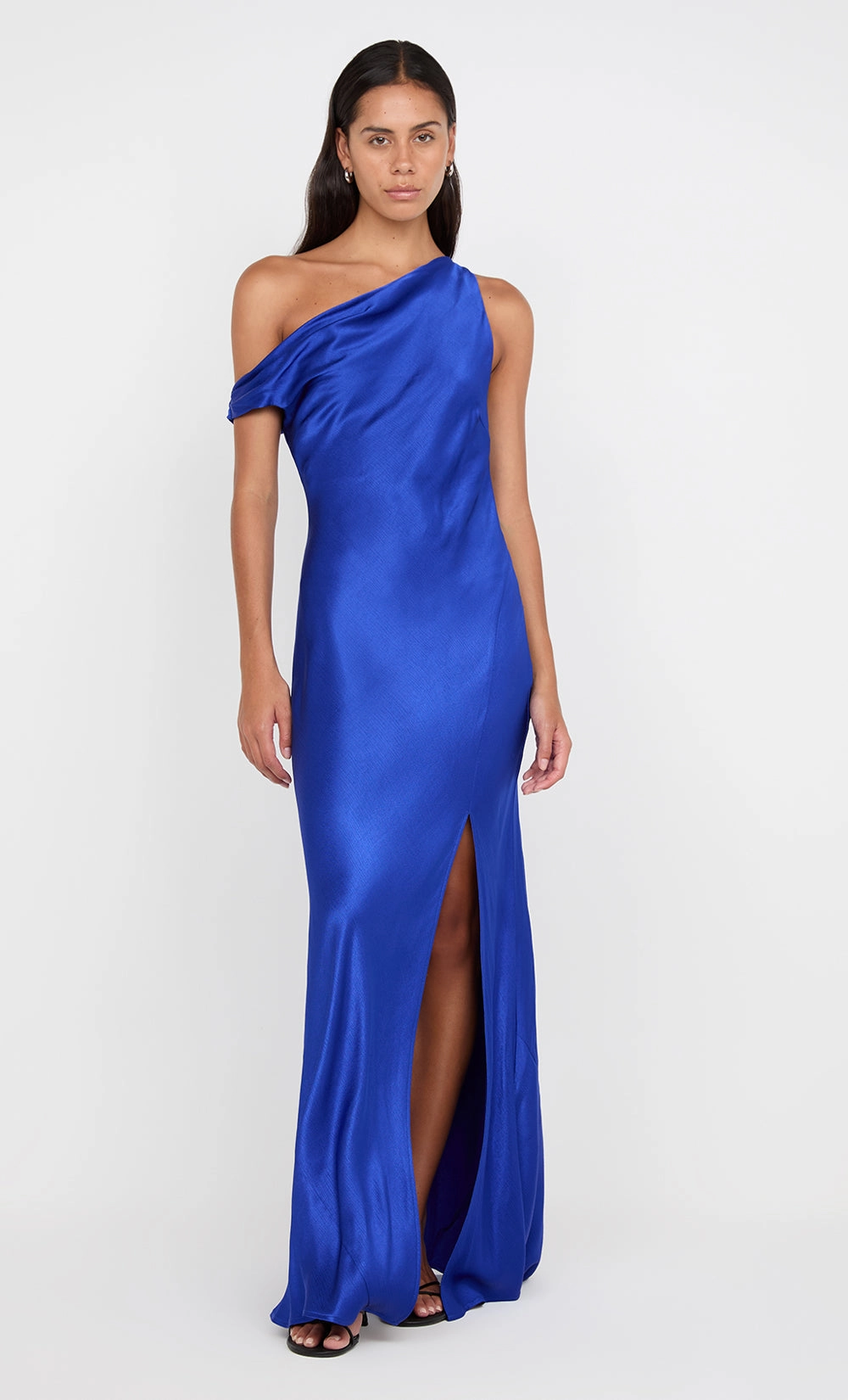 SOL ASYM DRESS - MEDITERRANEAN BLUE Blush Shade