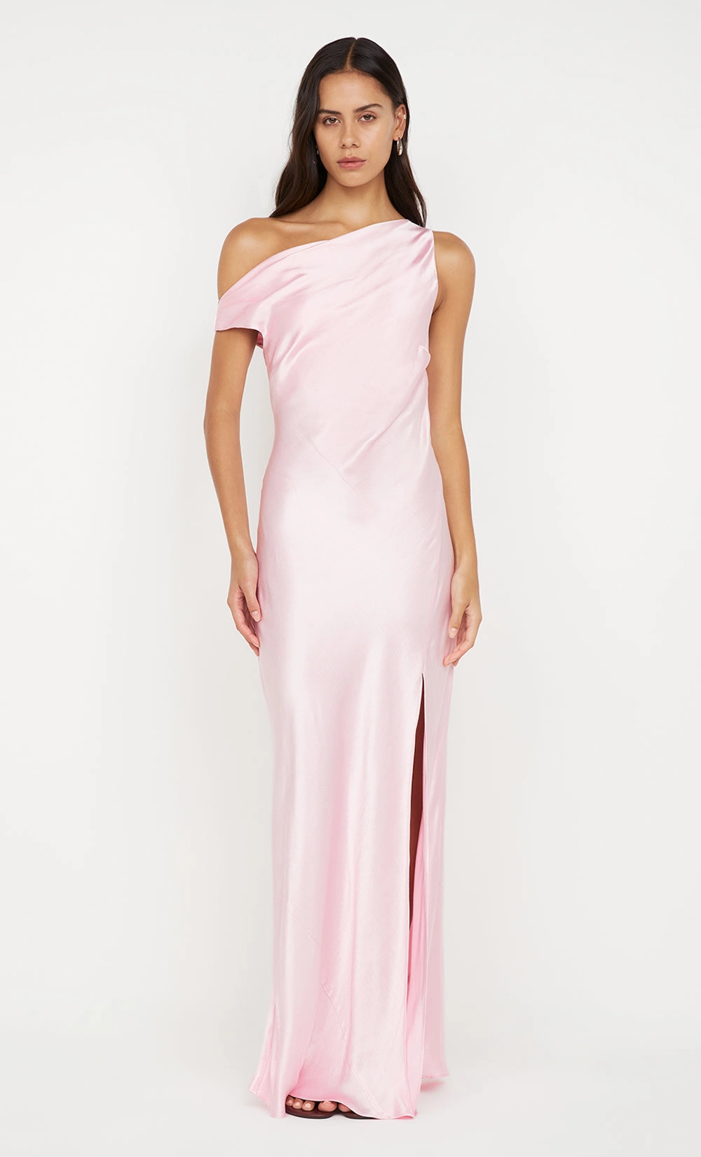 Casual Tones Fashionable Design SOL ASYM DRESS - POWDER PINK