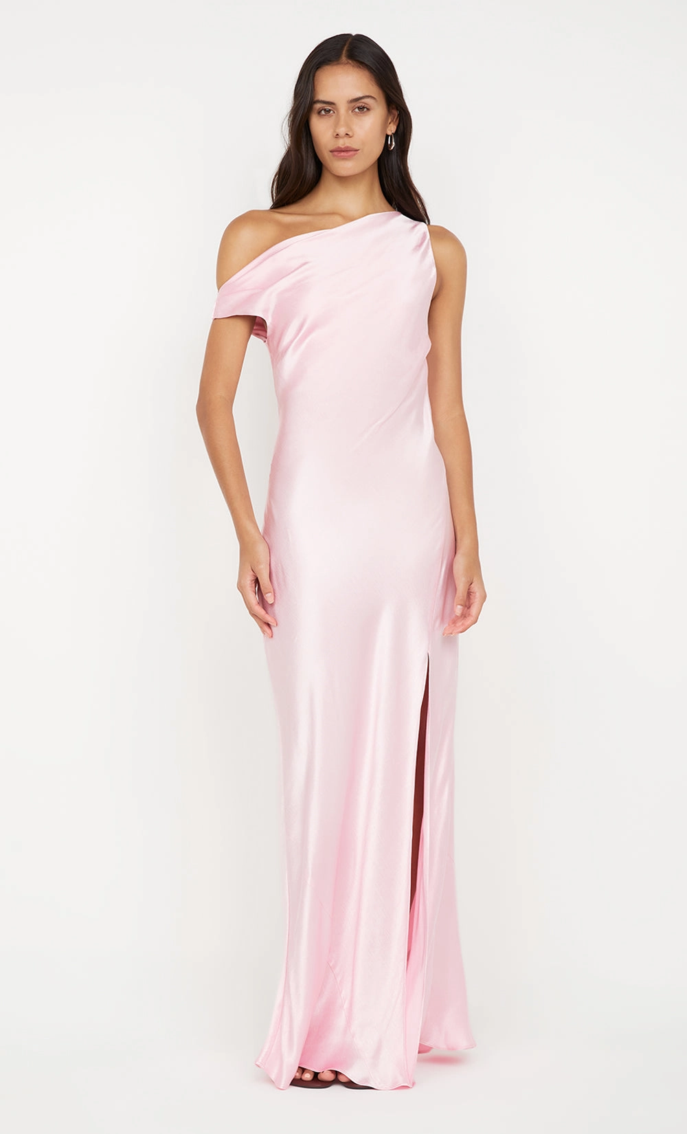 SOL ASYM DRESS - POWDER PINK NoiseFreeFabric Fashion Look