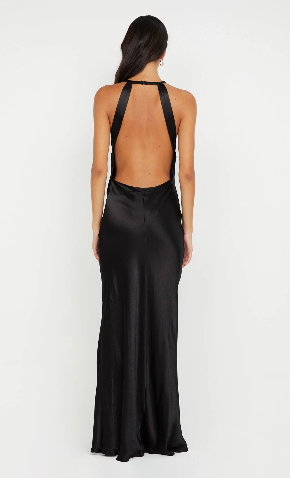 SOL MAXI DRESS - BLACK Semi Sheer Shade Glow