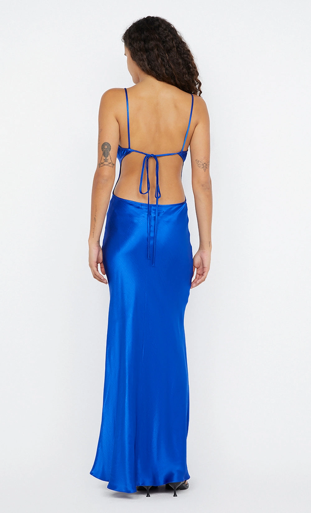SustainableCotton SOL TIE MAXI DRESS - MEDITERRANEAN BLUE