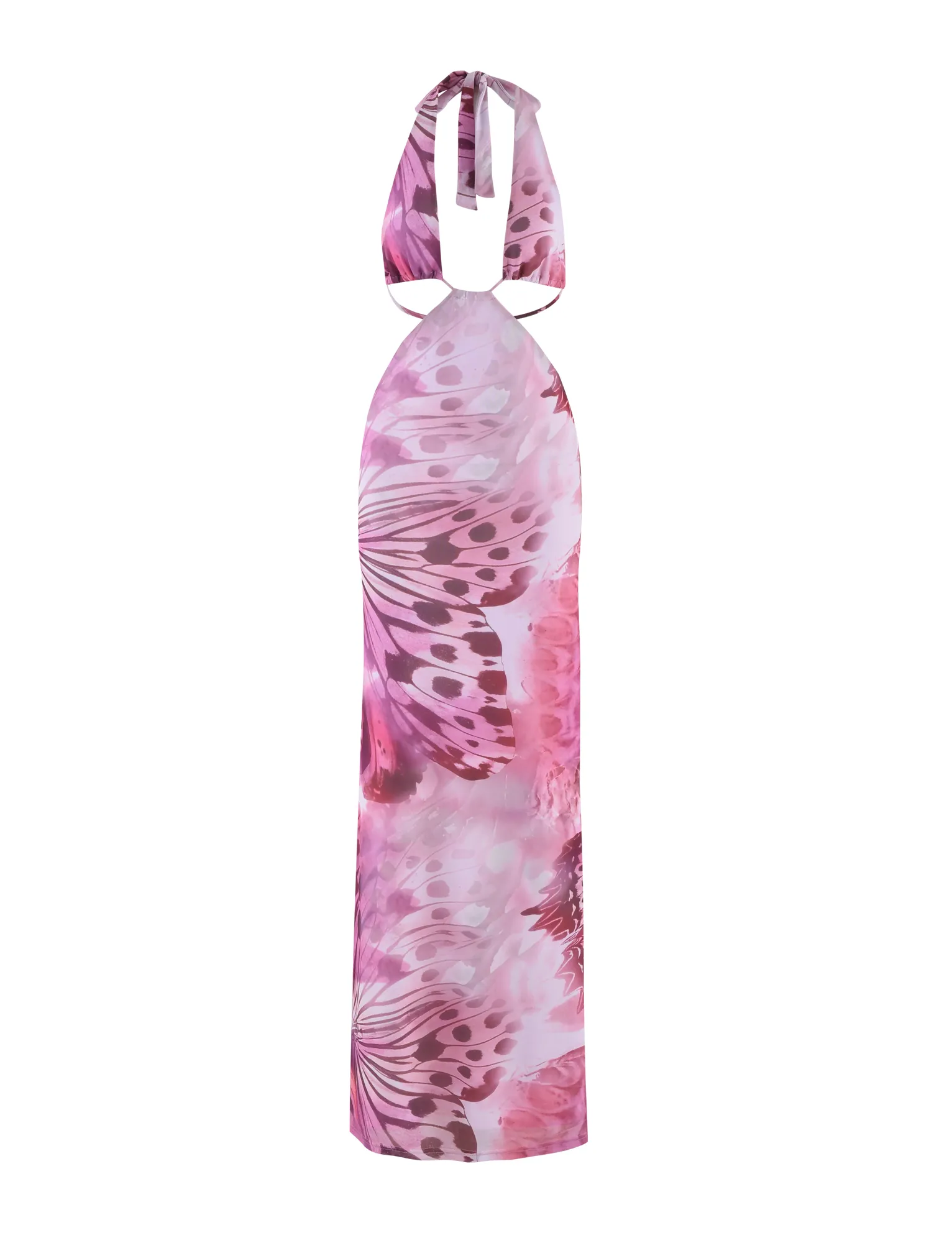 Beach Moment confident look SOLEIL MAXI DRESS - MACRO BUTTERFLY