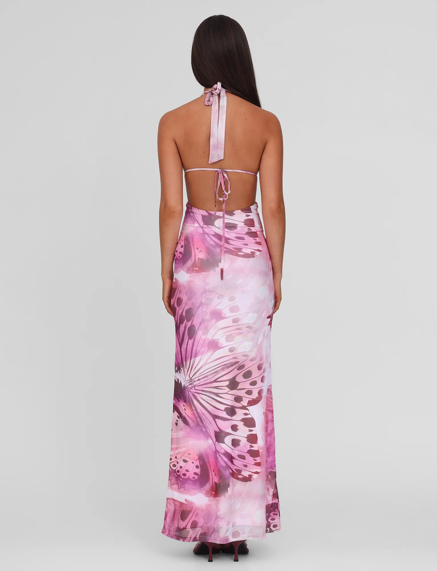 SOLEIL MAXI DRESS - MACRO BUTTERFLY Lounge Ready