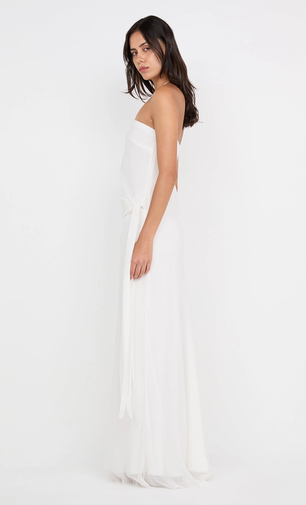 Versatile Comfort Fall Comfort SONEVA STRAPLESS MAXI DRESS - IVORY