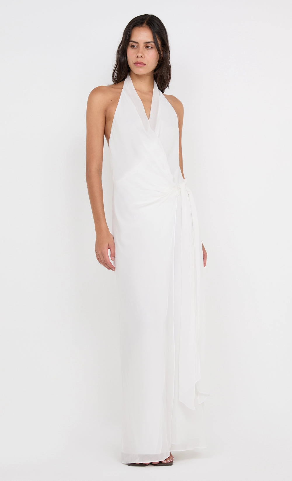SONEVA WRAP DRESS - IVORY Sleek Fit UV-Resistant