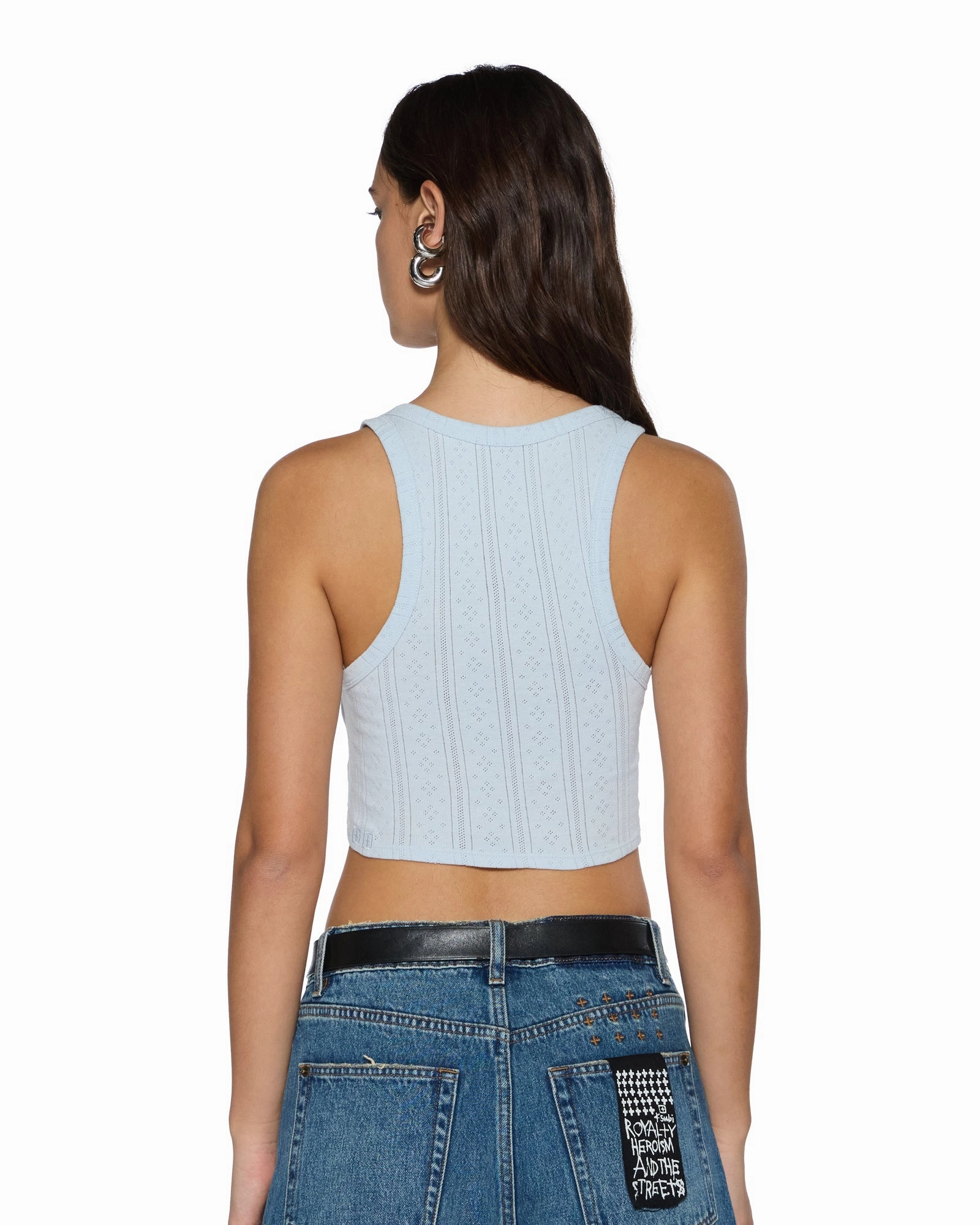 UltraSoftInterior All-Purpose Wear SOTT ORIGIN CROP TANK ICE MIST