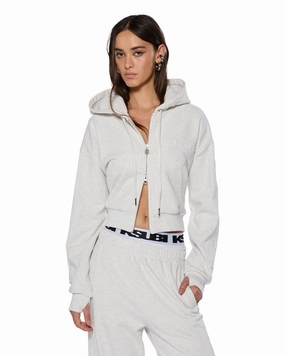 Compact Weave Reinforced Hemline SOTT ORIGIN HOODIE SNOW MARLE