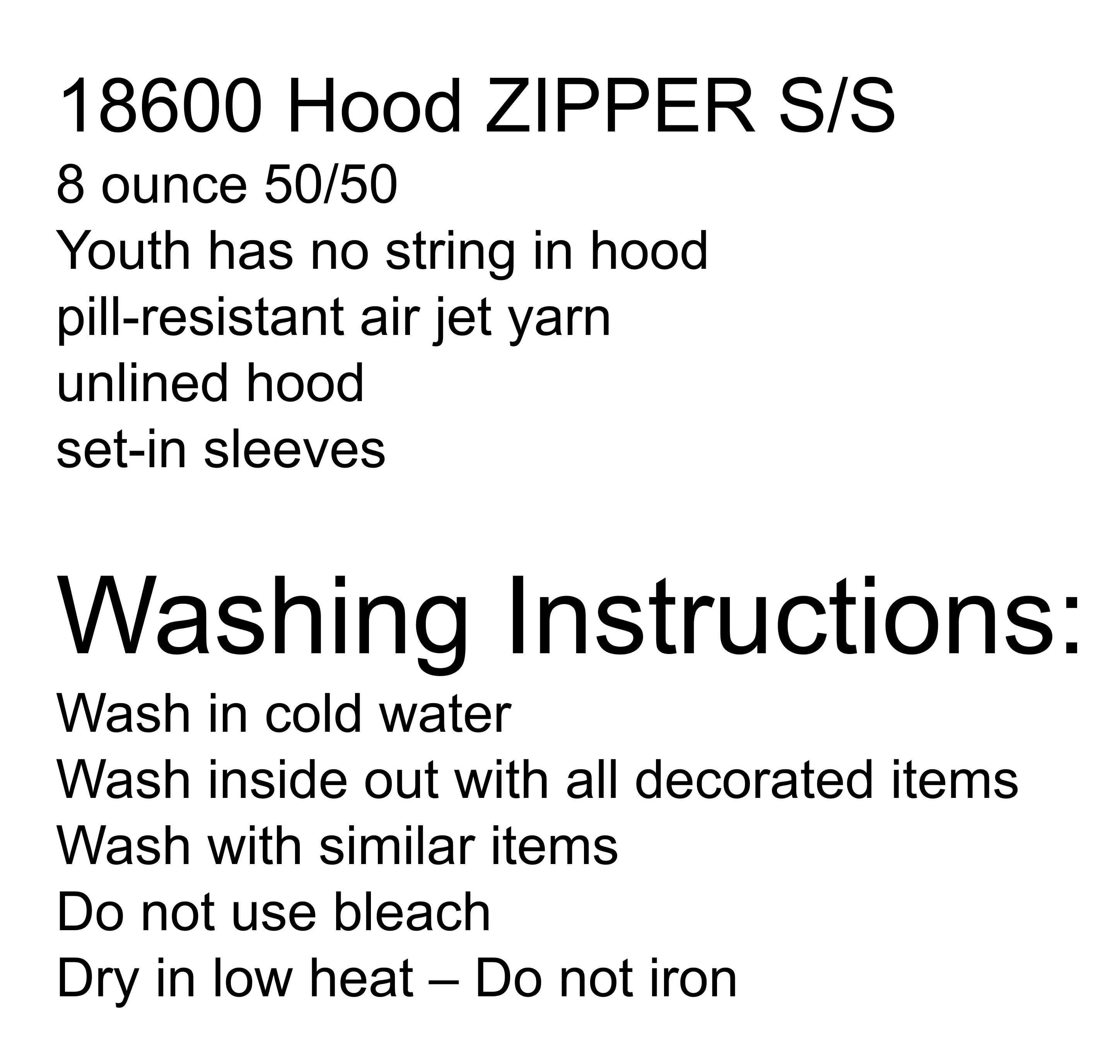 Sparks Zipper Hood Sweatshirt