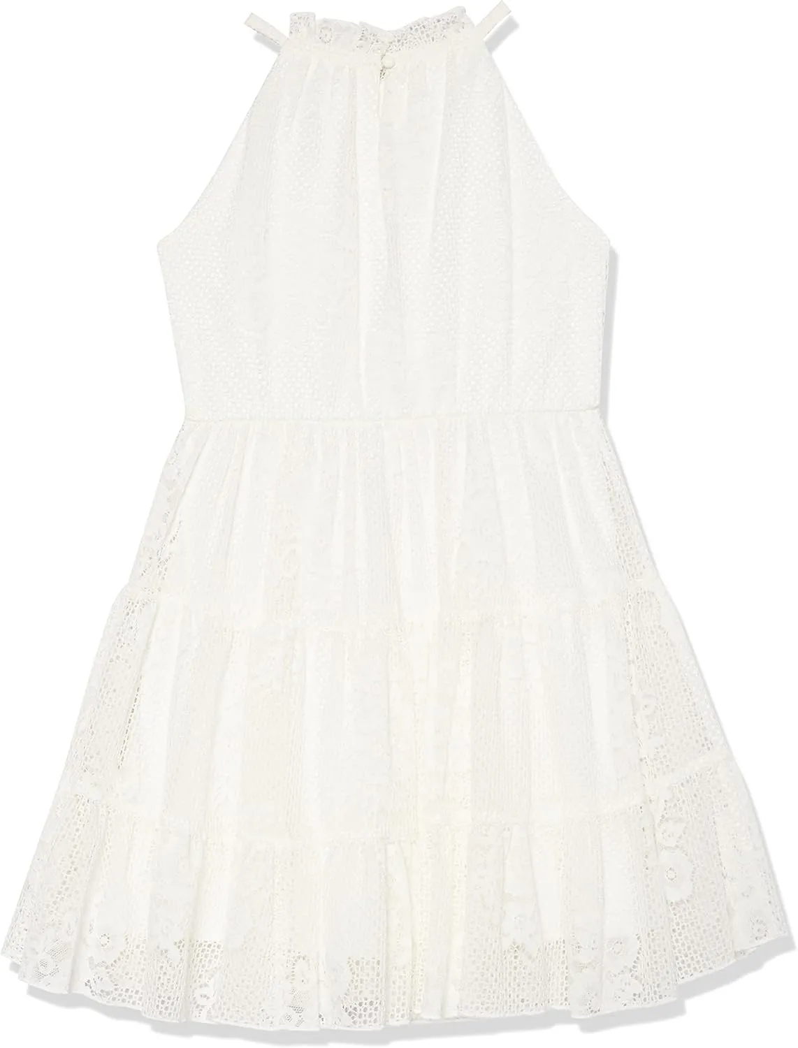 Speechless Girls' Halter Neck Fit and Flare Ruffled Party Dress