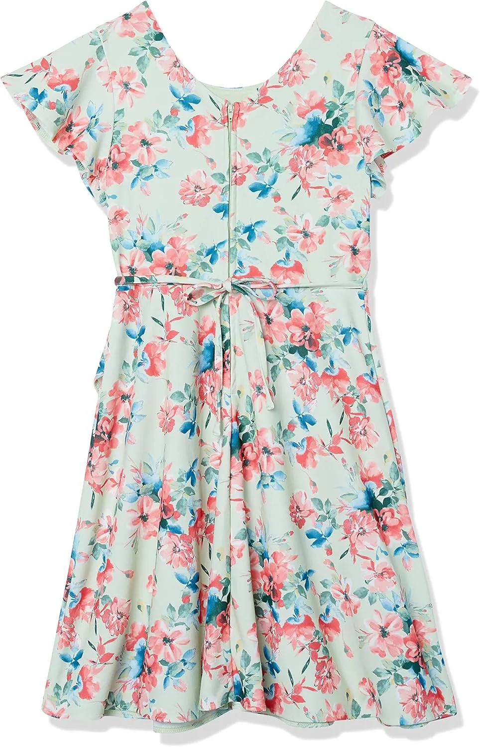 Speechless Girls' Ruffled Flutter Sleeve Dress