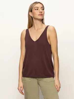 V-Neck Knitwear Tank Mesa DropShoulderDesign