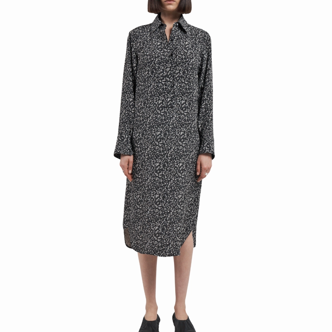 Split Sleeve Shirt Dress Heritage-Brand Calm Lines