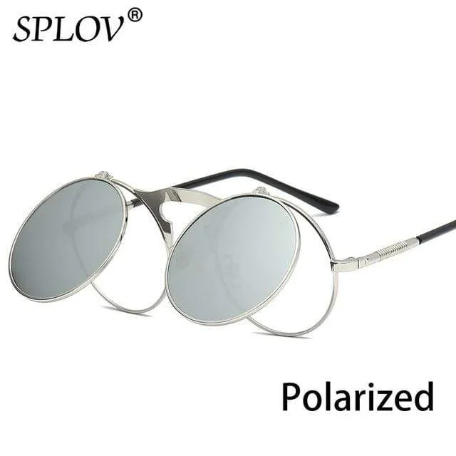 SPLOV Round Steampunk Sunglasses