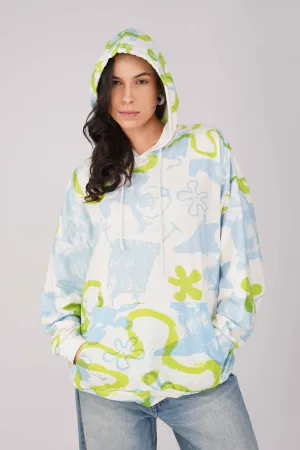Spongebob Printed Oversized Hoodie