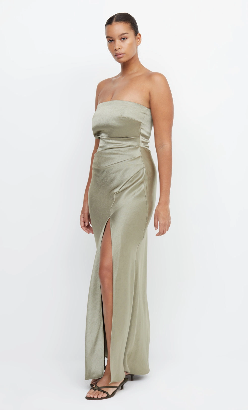 Timeless Layering THE DREAMER STRAPLESS DRESS - SAGE