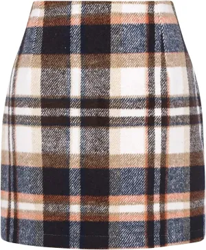 Spring Dresses for Women Women Skirt 2023 Spring Summer Skirts Summer Casual High Waist Plaid Mini Skirts Pleated