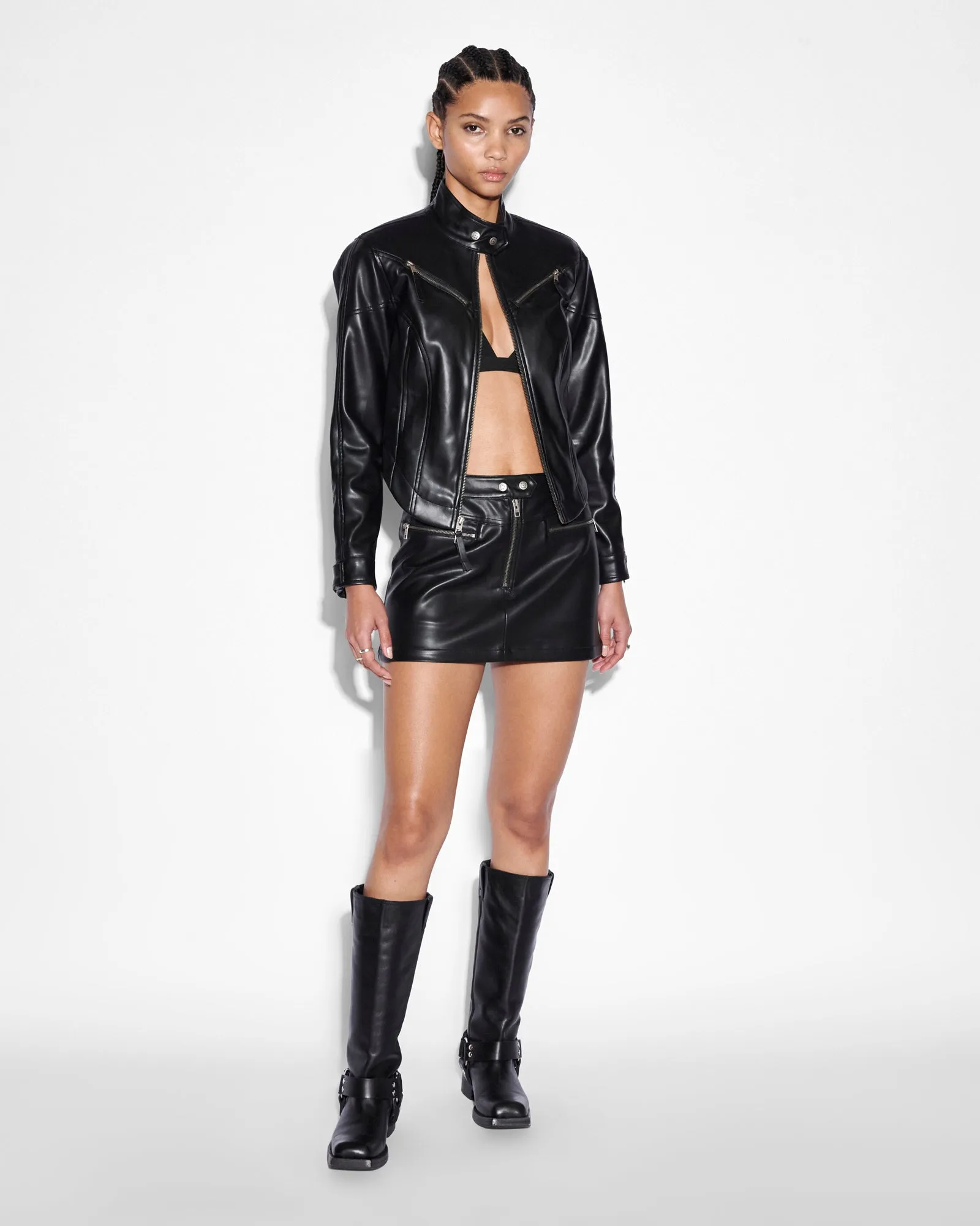 VIVIENNE SKIRT BLACK Stylish Finish