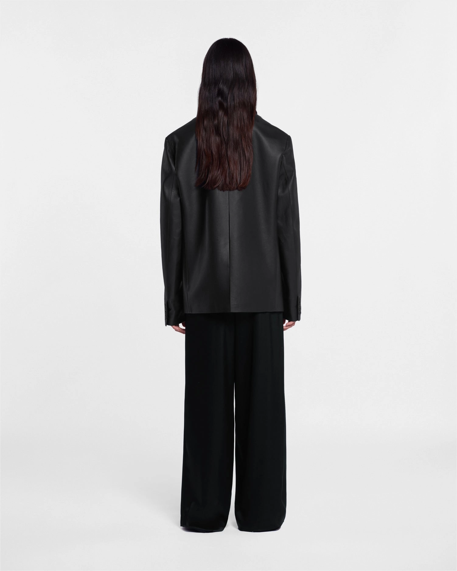 haircare Rox - Regenerated Leather Blazer - Black