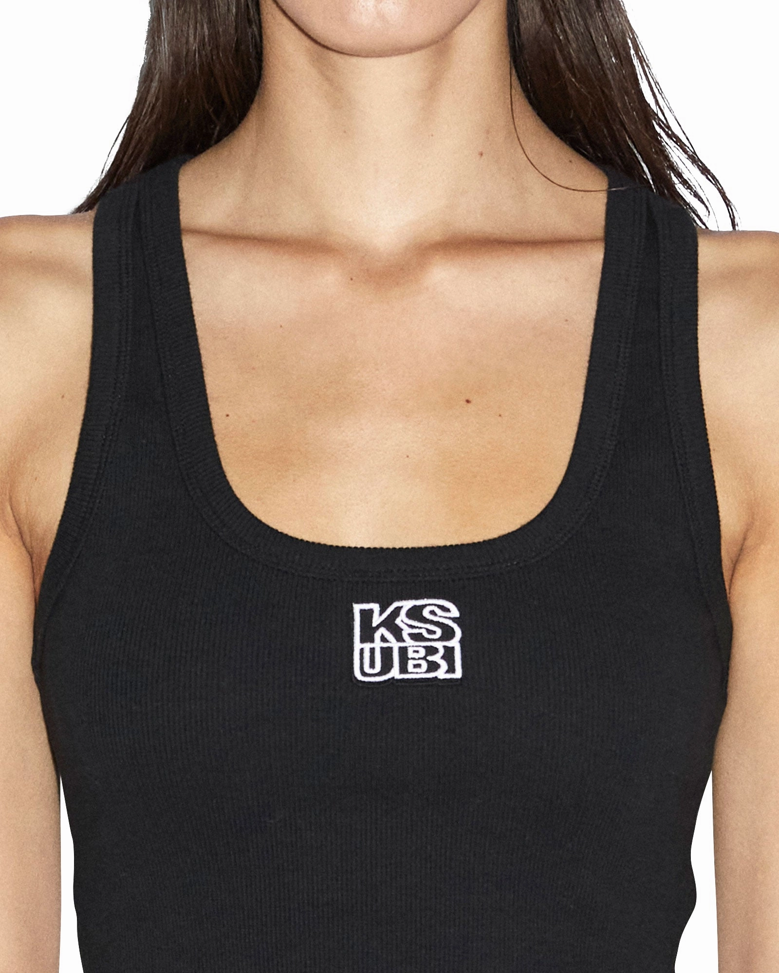 Street Style STACKED ORIGIN TANK BLACK