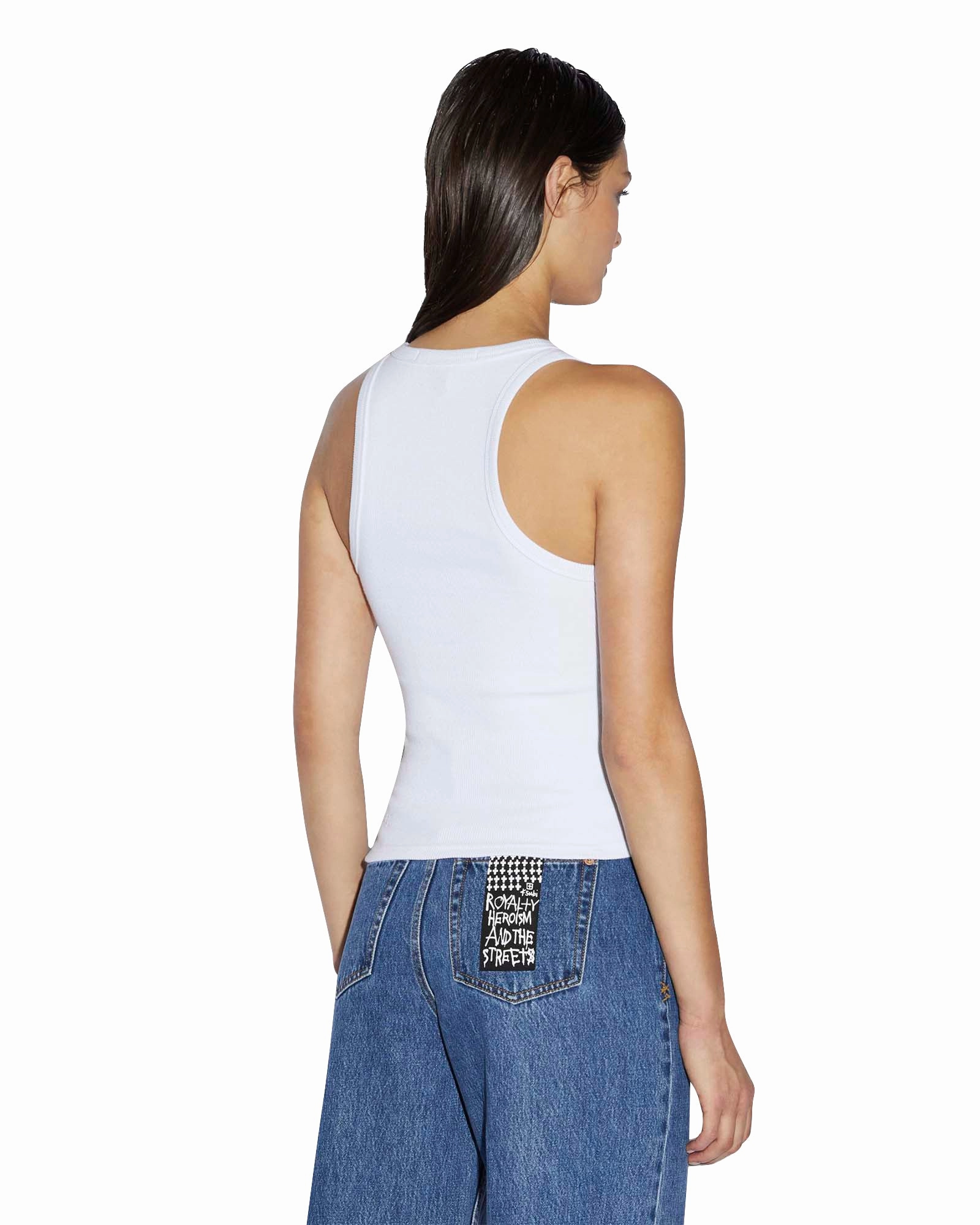 STACKED ORIGIN TANK WHITE HighStretch