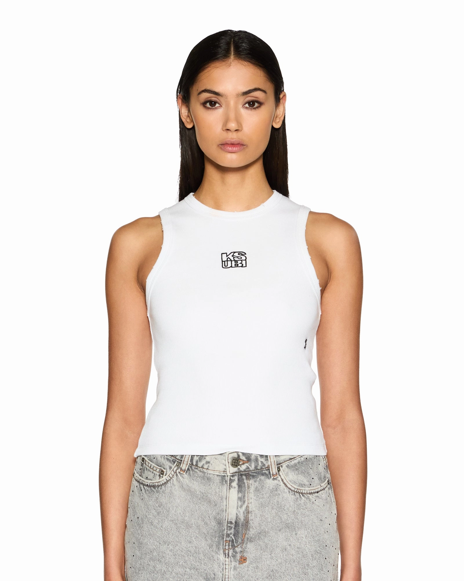 Tear Resistant Weave Seamless construction STACKED SYNDICATE TANK XTRA WHITE