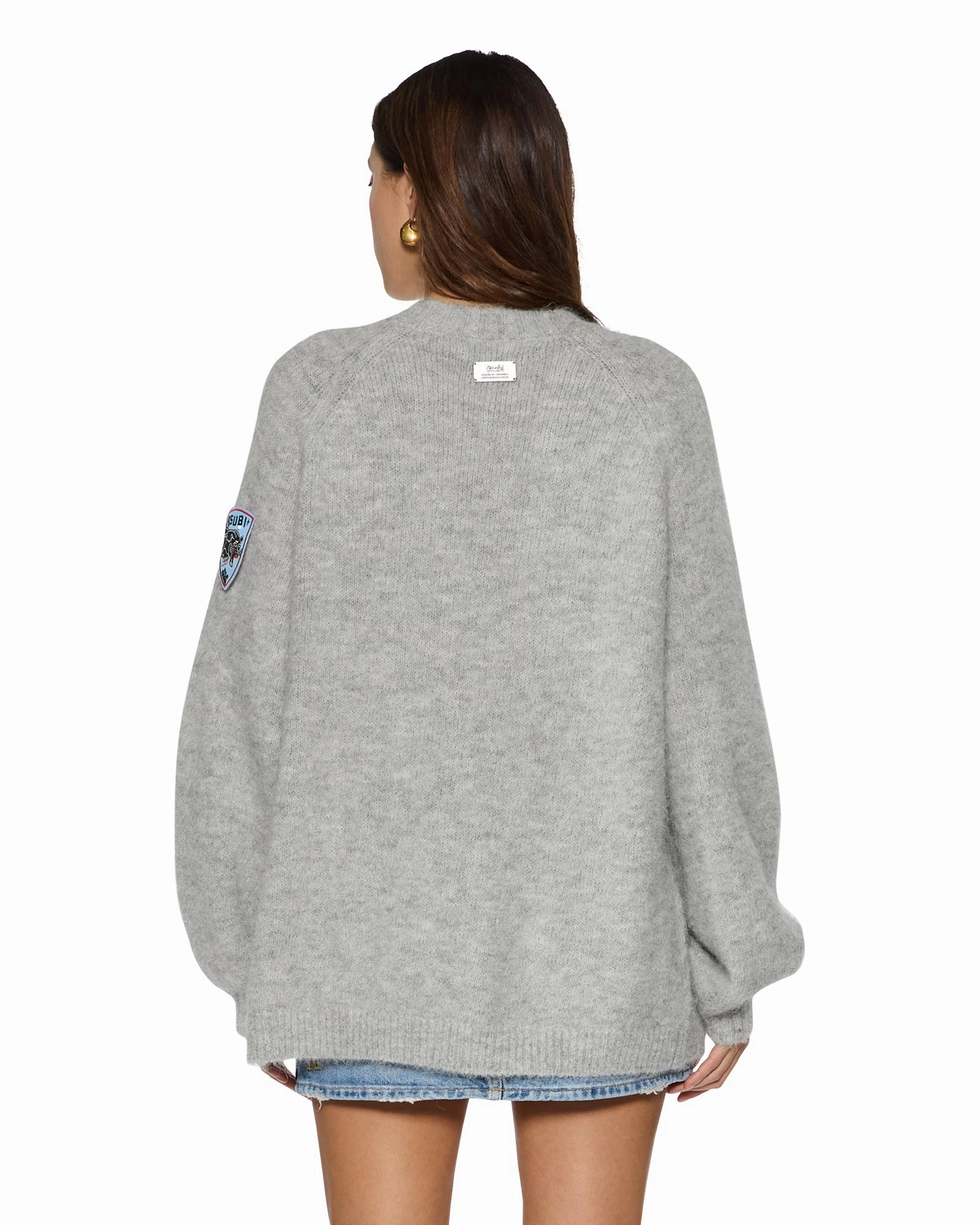 Reflective Trim Details UltravioletProtectionFabric COSY KNIT LIGHT GREY