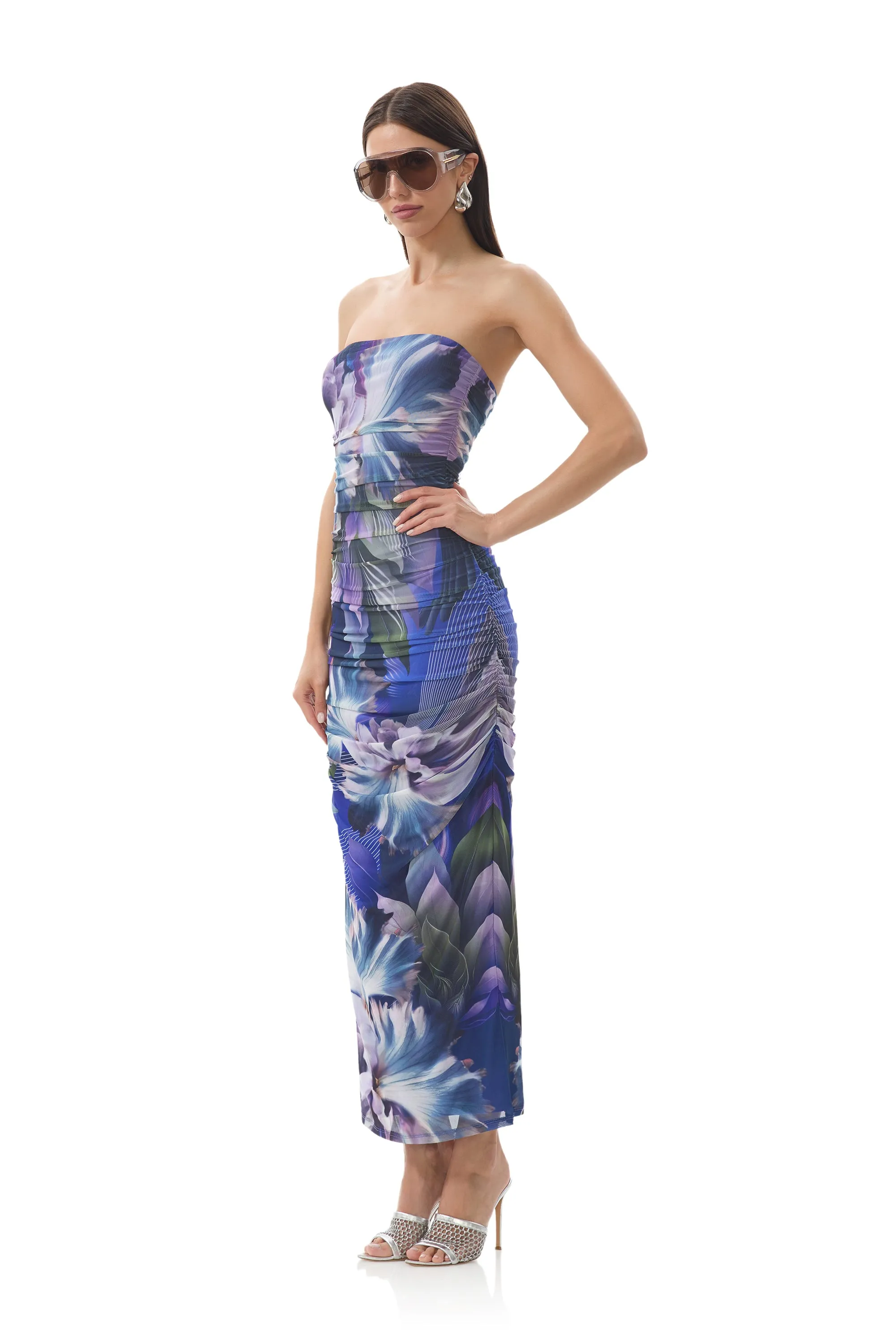 Flow Friendly Open-back Marlo Dress - Abstract Orchid