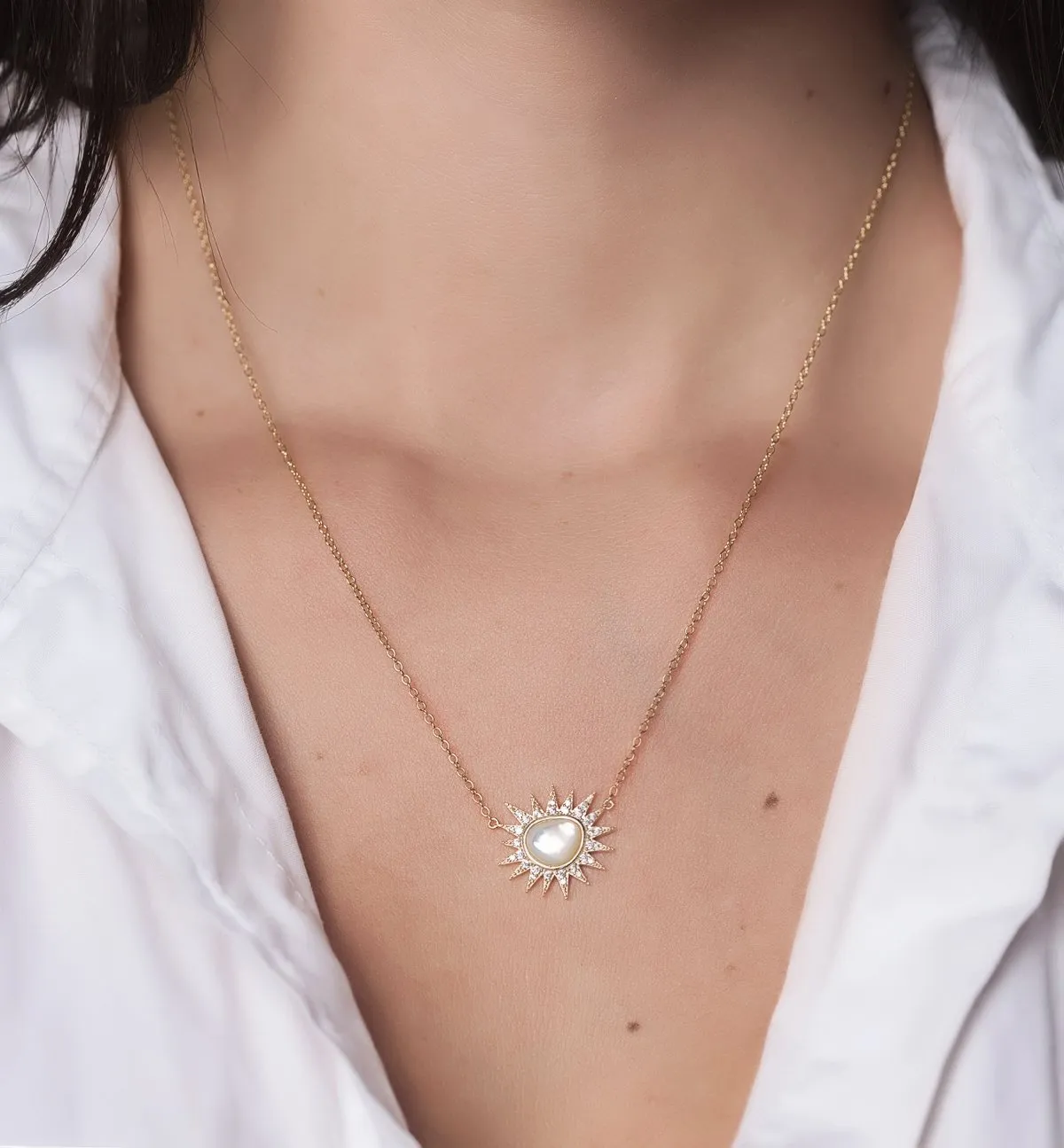Starburst Opal Necklace