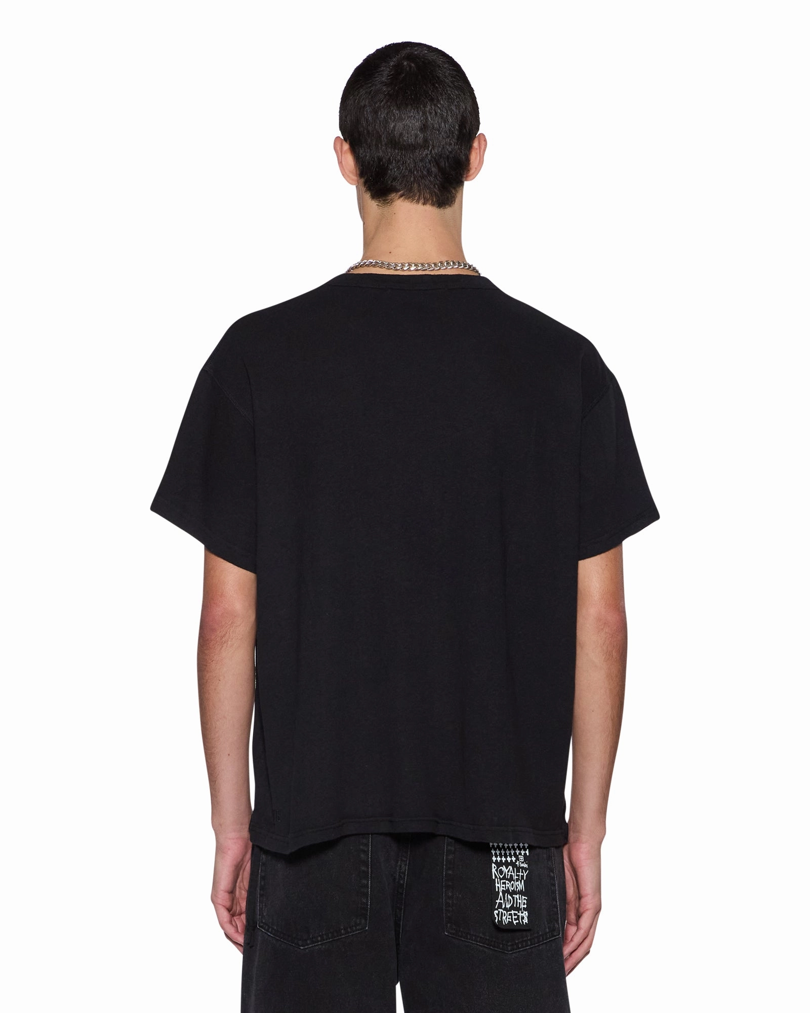 STATE SLUB SID SS TEE BLACK Comfort Fit Casual Flex Fit