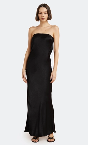 MOON DANCE STRAPLESS DRESS - BLACK Smooth Layers