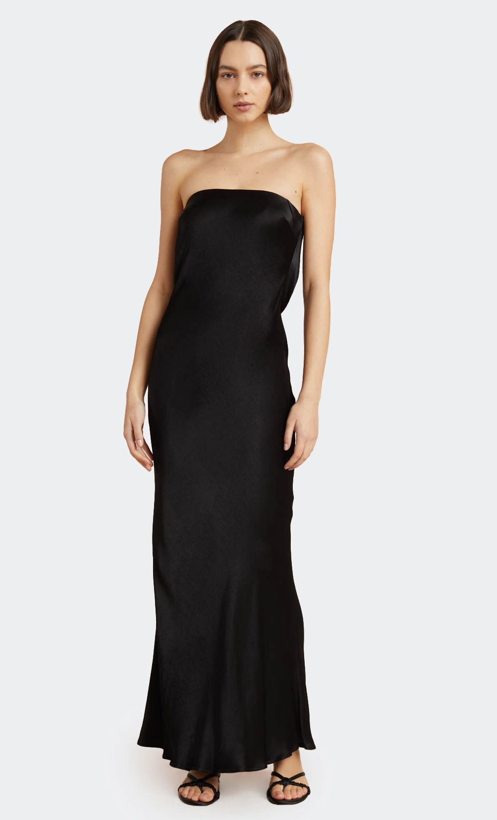 MOON DANCE STRAPLESS DRESS - BLACK Smooth Layers