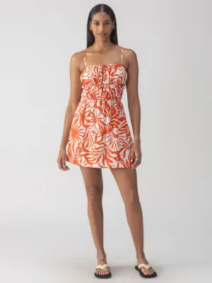 NonIrritatingTags Low Profile Seaming Sol Searcher Column Mini Dress White Sand