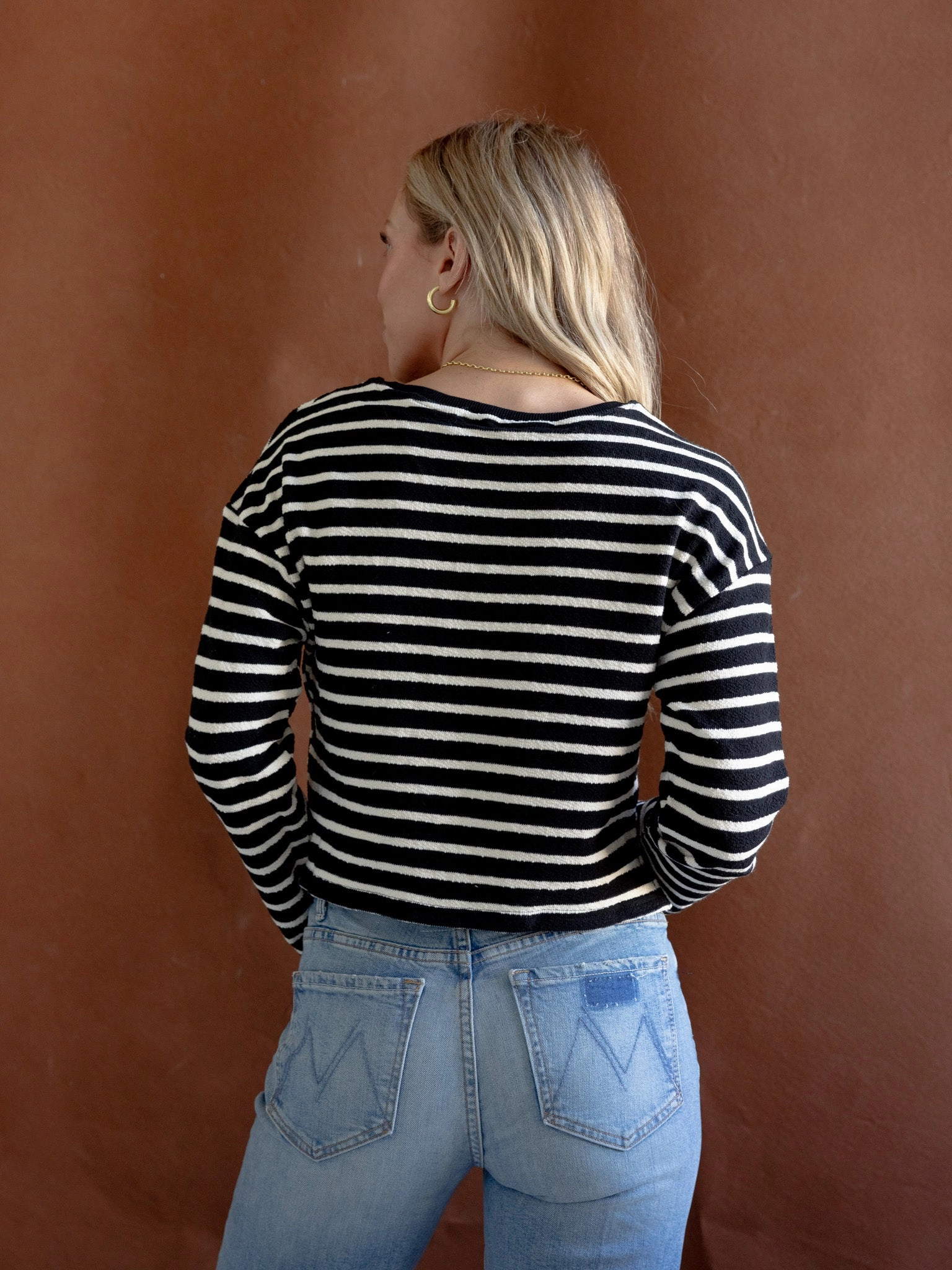 Andrea Textured Knit Top Laidback Mood