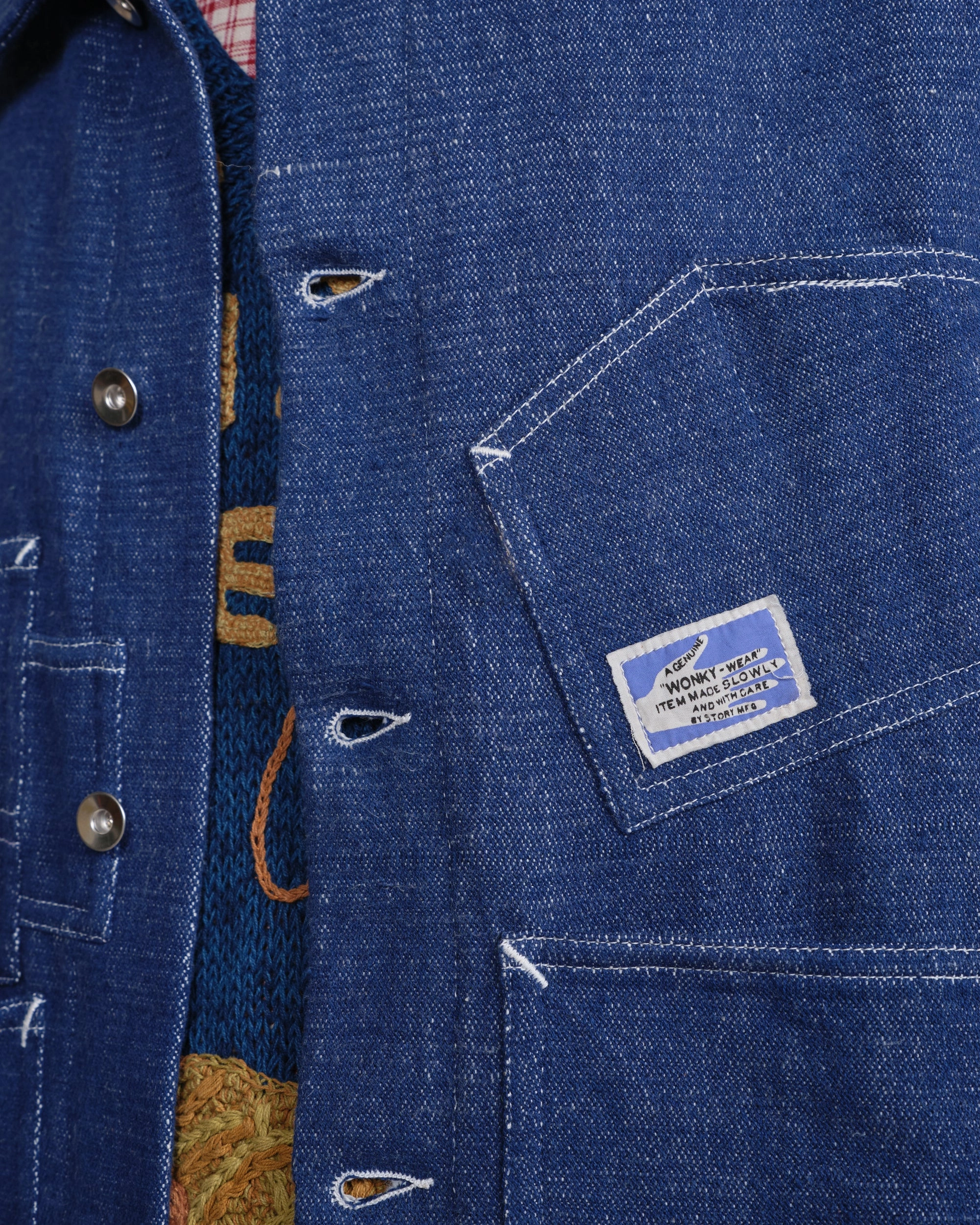 Daily Essentials Creative Look Work Ready Lightweight Station Jacket - Handloom Selvedge Denim