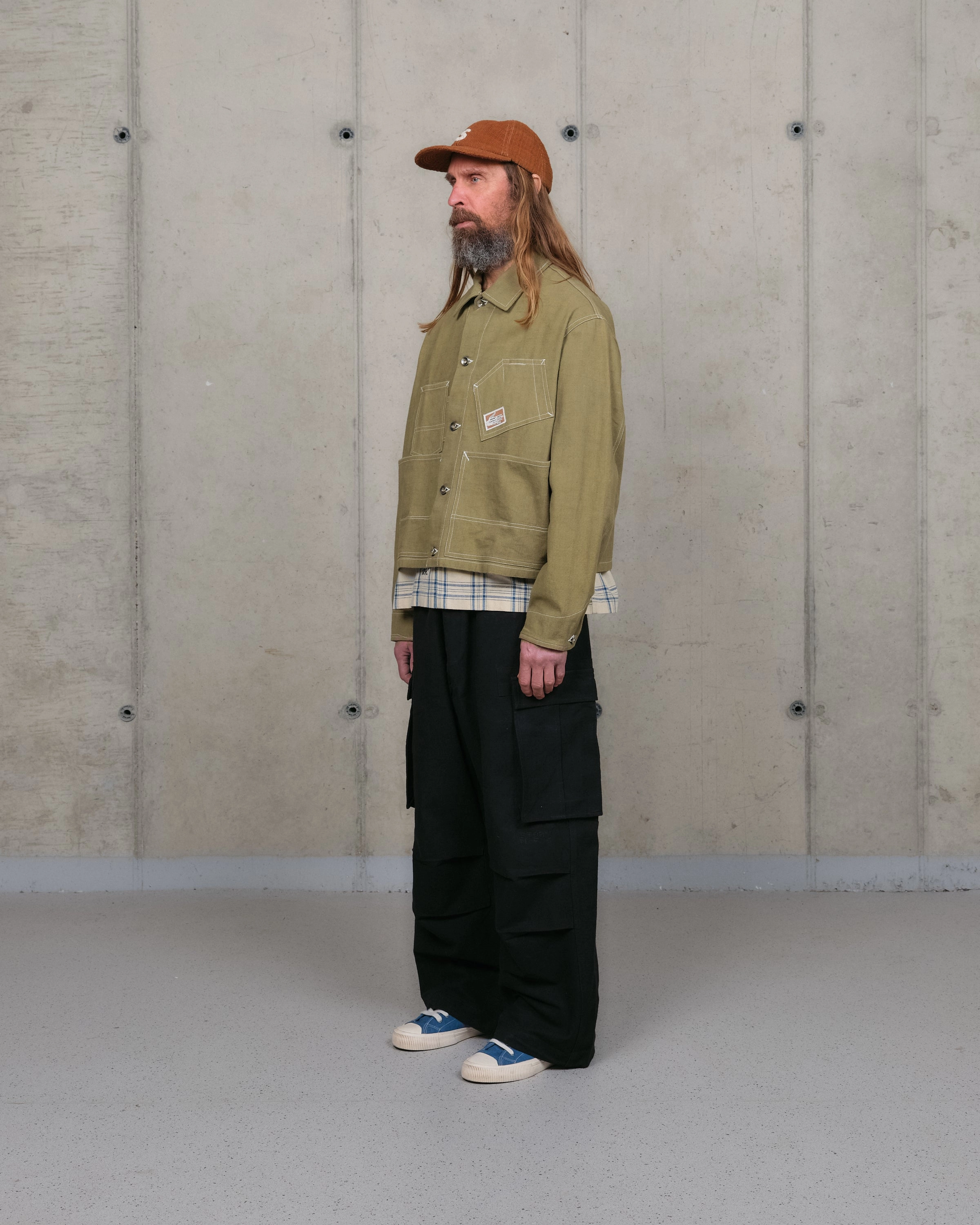 Essential Basics Family Style Casual Work Meeting Station Jacket - Olive Wonky-Wear