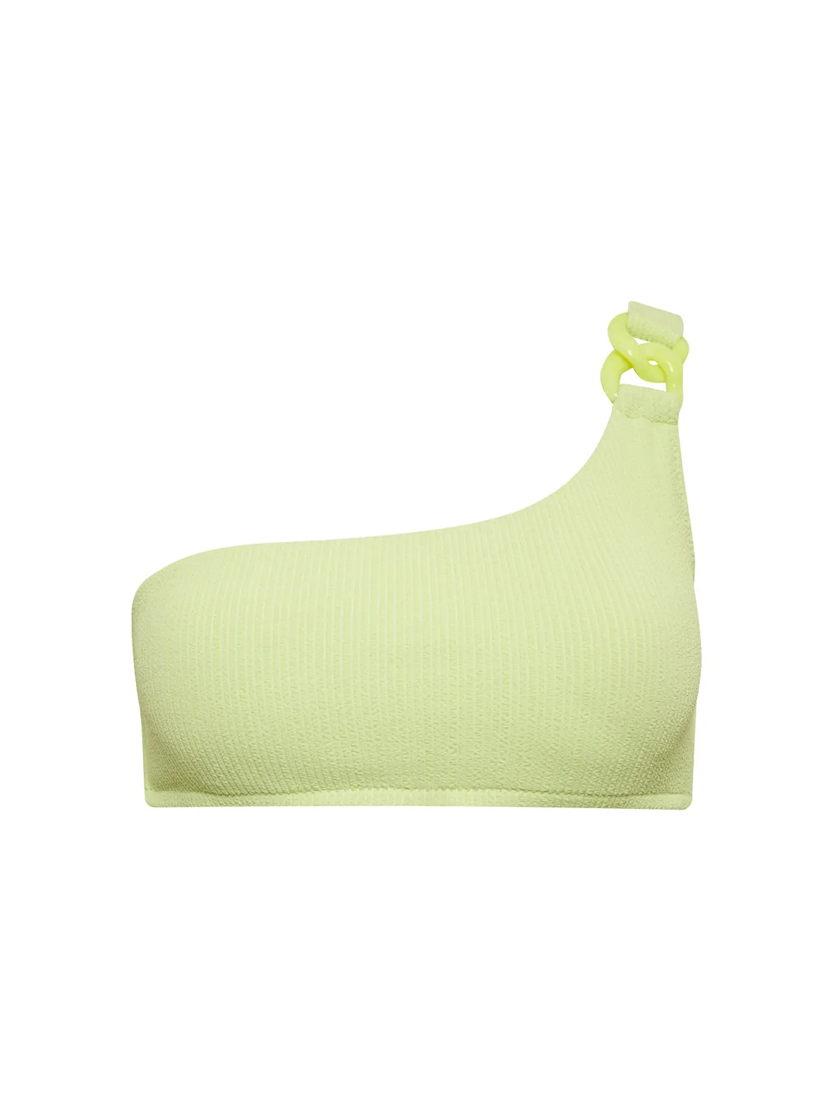 Casual Button-Down Stay Connected One-Shoulder Bikini Top Daiquiri