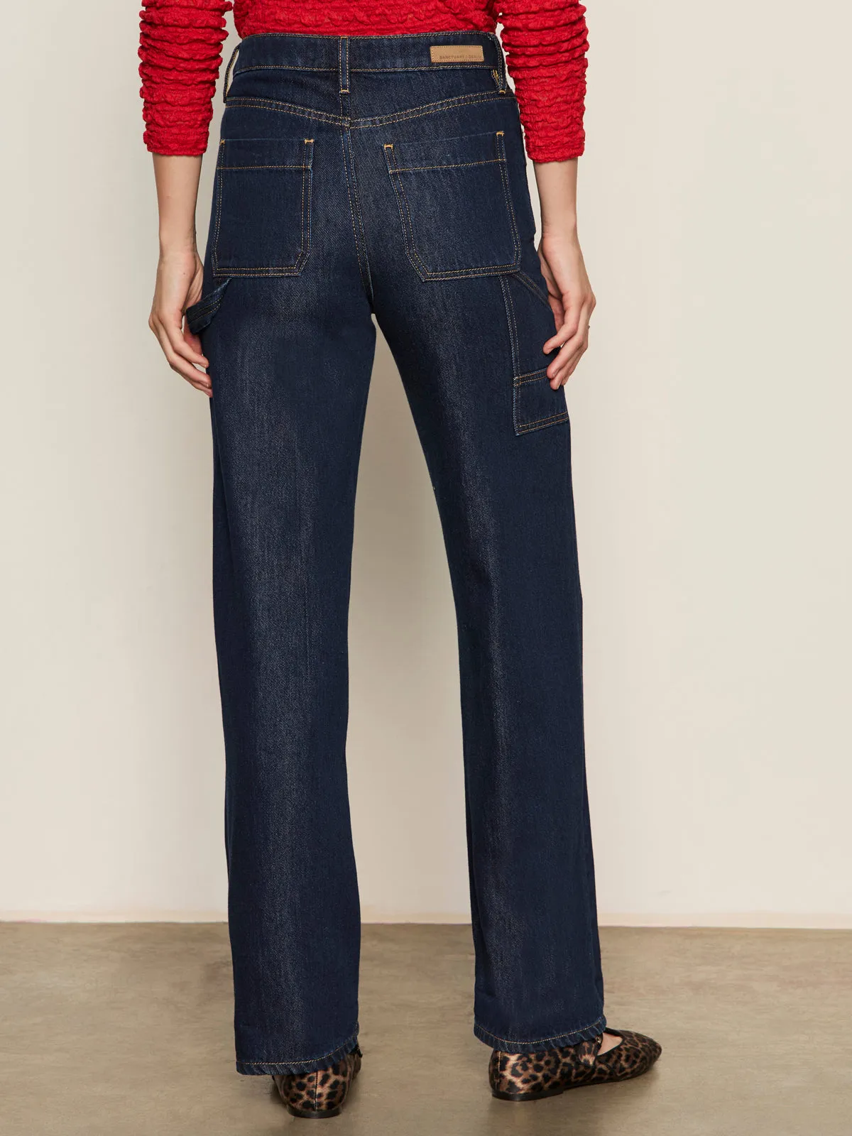 Soleil 90's Straight Jean Indigo Dark Raw Rinse Unisex Outfit