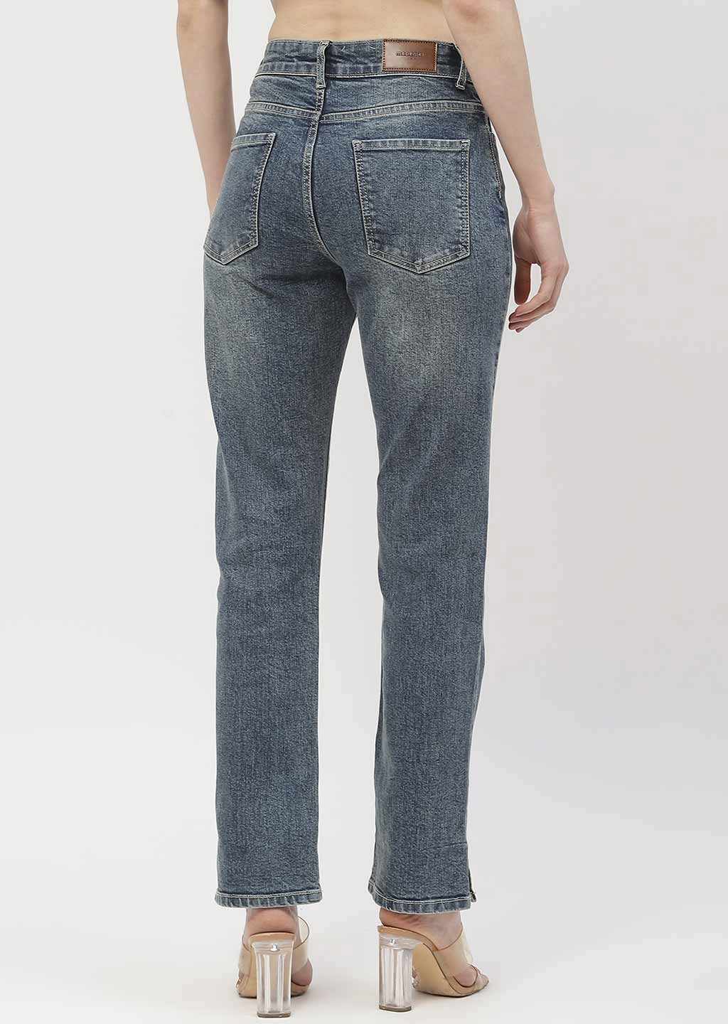 Madame Washed Blue Straight Fit Jeans Brunch Outfit Summer Vibes Versatile