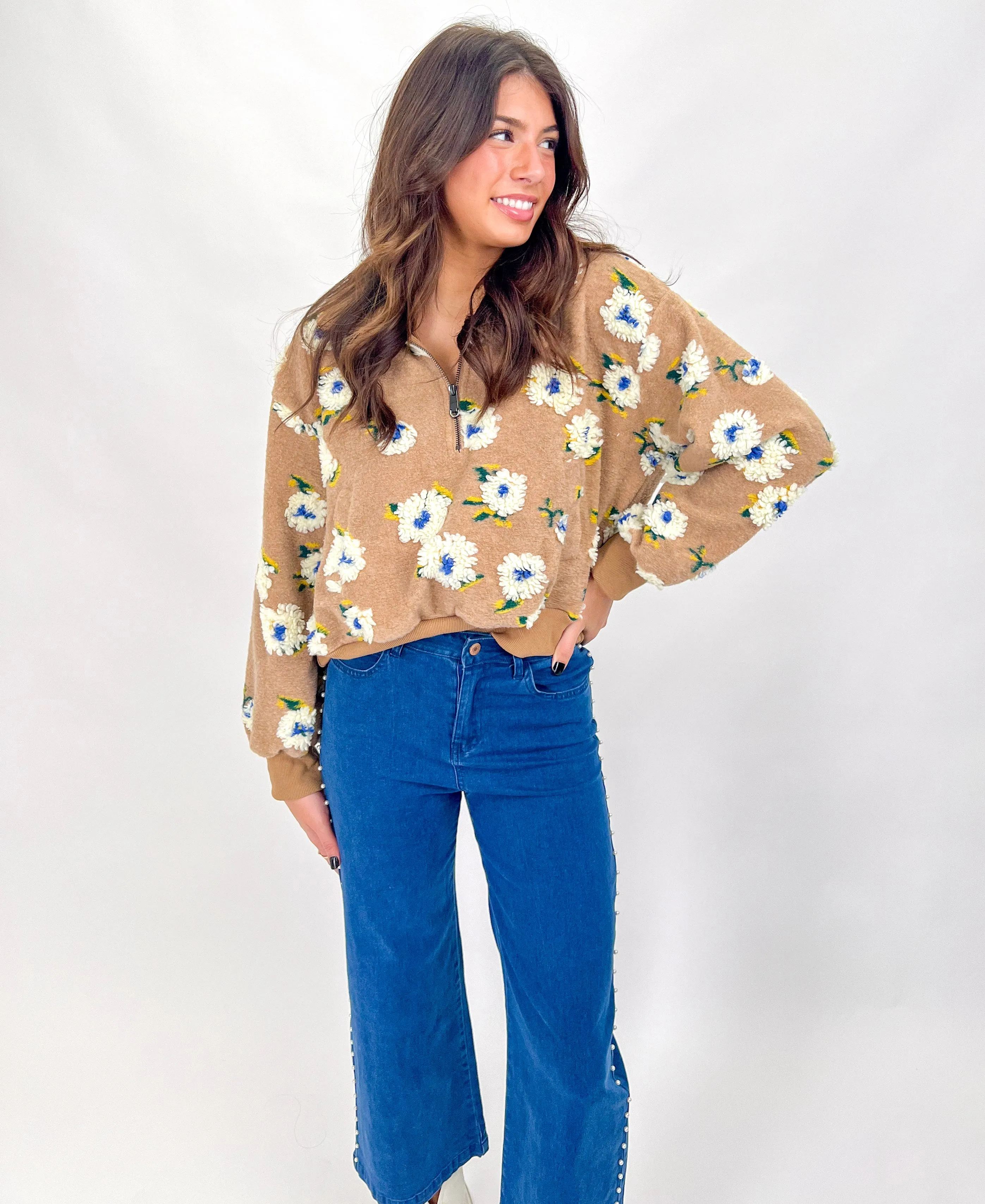 STEPPING OUT PEARL WIDE LEG DENIM
